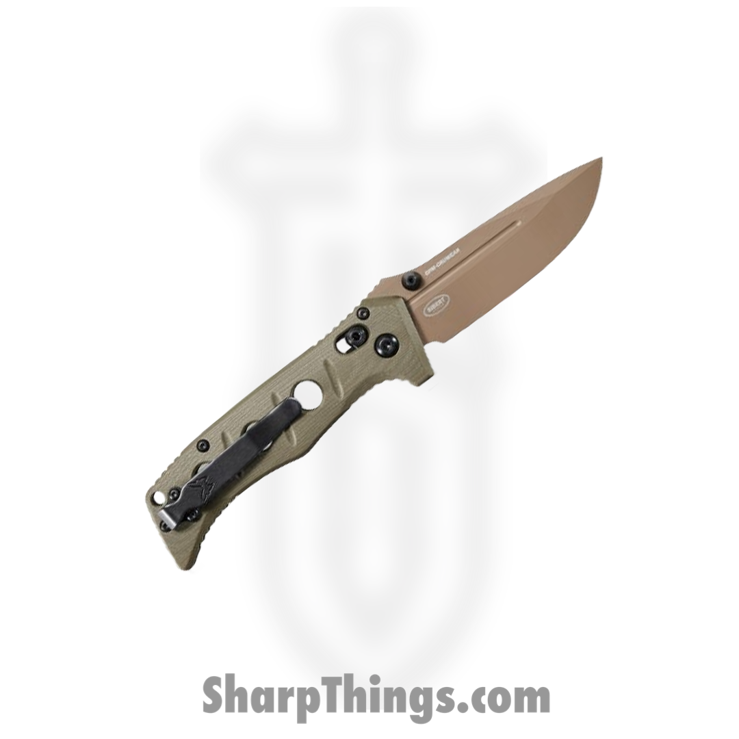 Benchmade - 273FE-2 - Mini Adamas - Folding Knife - CruWear Coated Drop Point - G10 - OD Green Dark Earth - Image 11