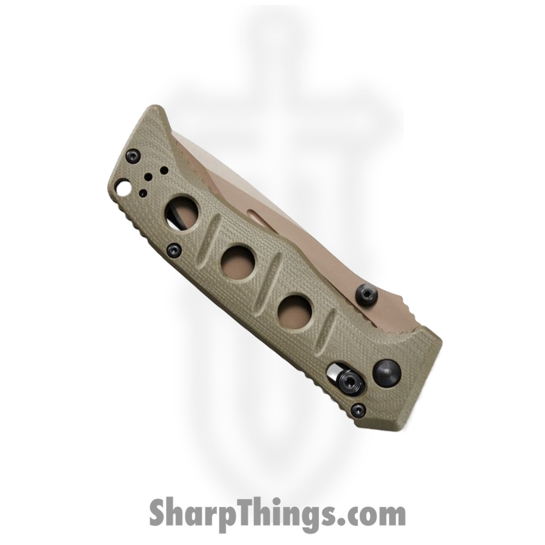 Benchmade - 273FE-2 - Mini Adamas - Folding Knife - CruWear Coated Drop Point - G10 - OD Green Dark Earth - Image 12