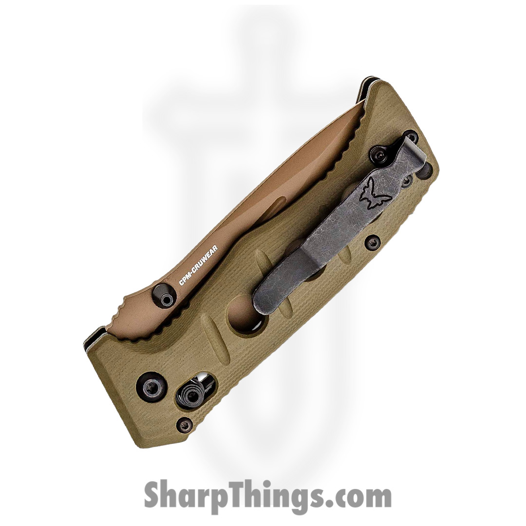 Benchmade - 273FE-2 - Mini Adamas - Folding Knife - CruWear Coated Drop Point - G10 - OD Green Dark Earth - Image 13