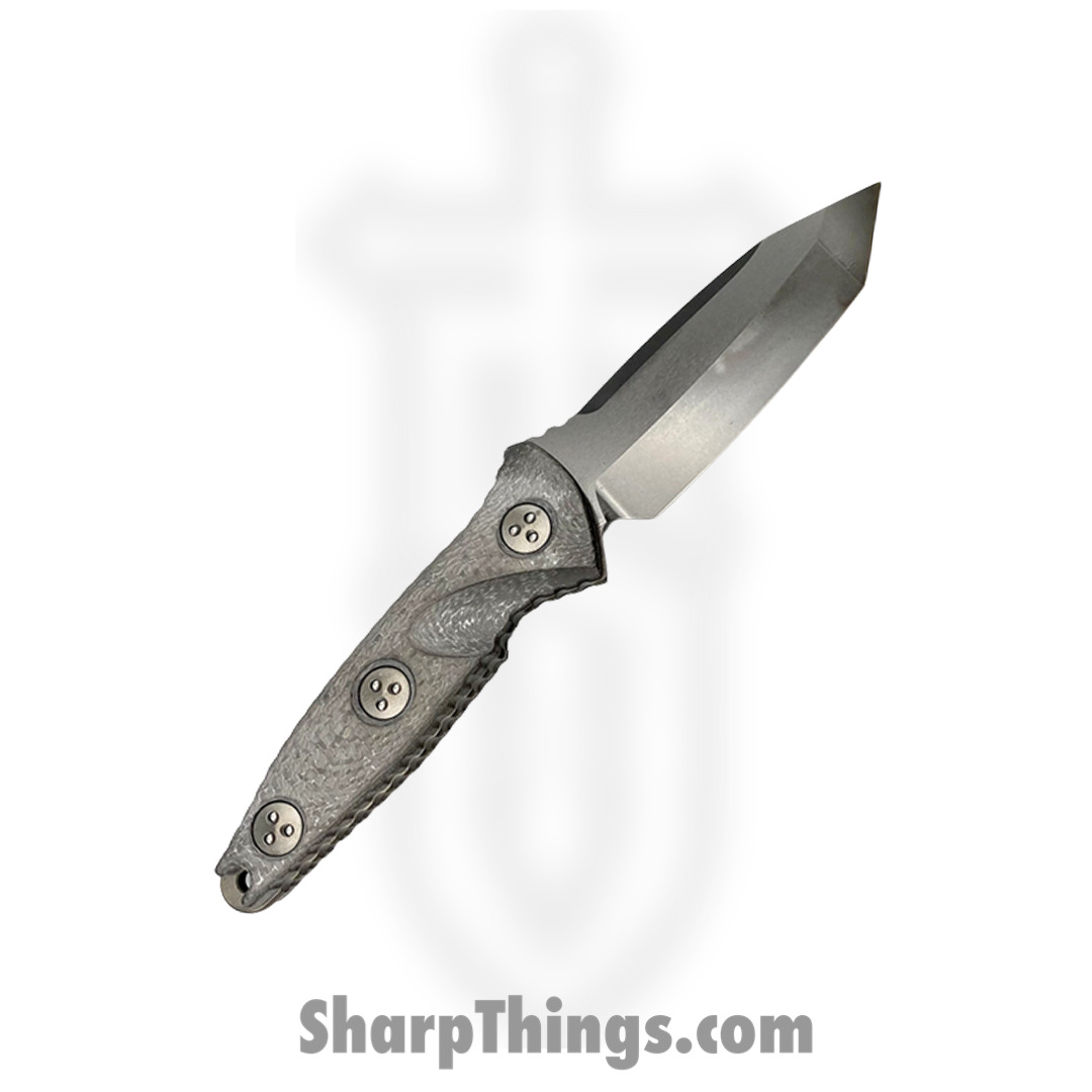 Microtech - 114M-1DLCTCFS - Socom Alpha Mini - Fixed Blade Knife - Elmax, M390, 204P Coated Clip Point - Carbon Fiber - Black - Image 13