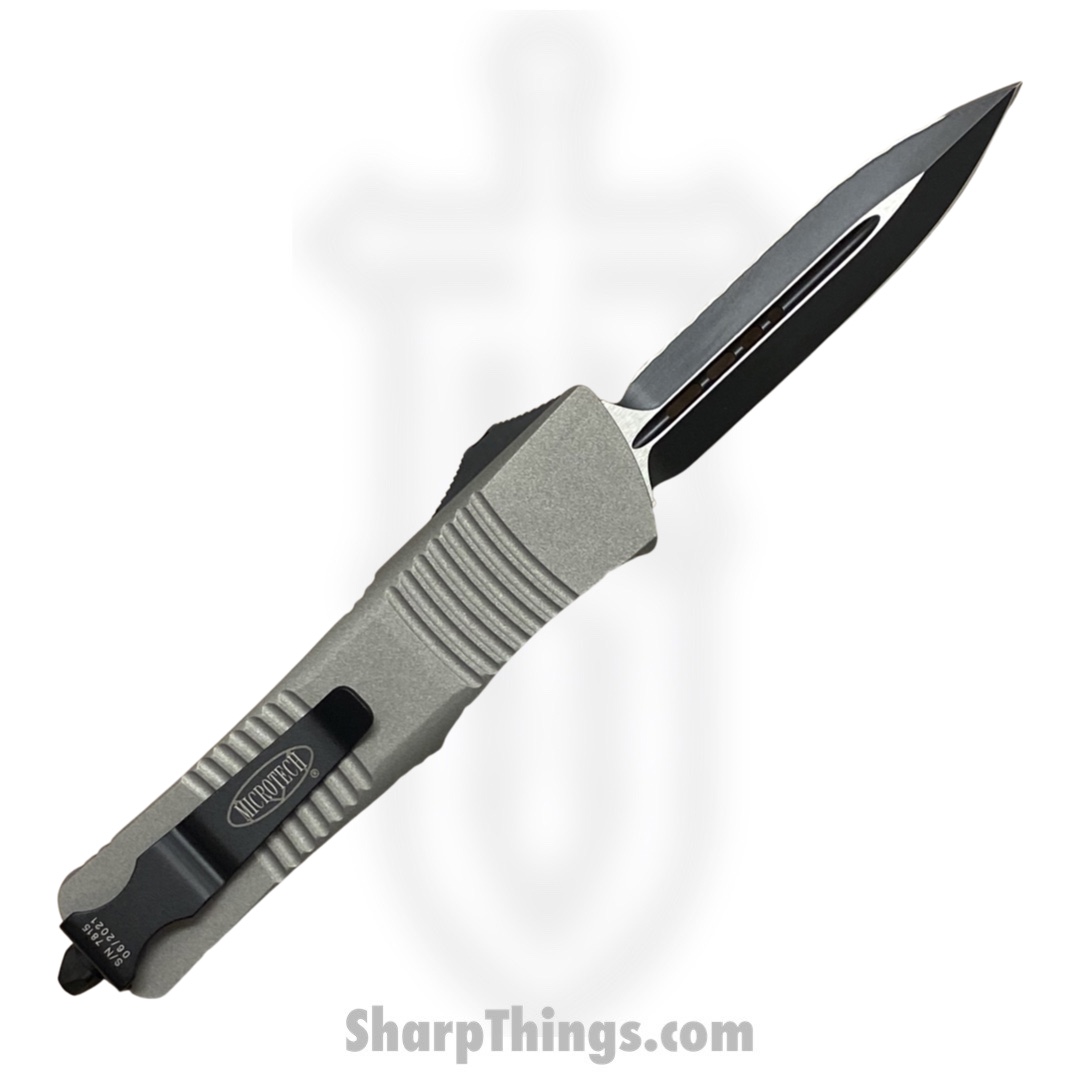 Microtech - 138-3TG - NOS - Combat Troodon - OTF Auto - M390 Coated Dagger - 6061-T6 Aluminum - Gray - Image 10