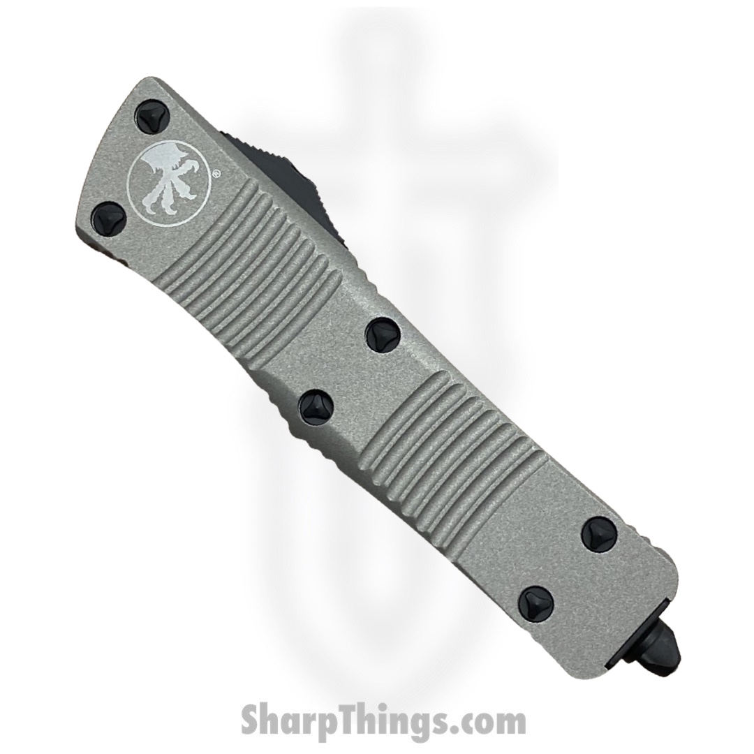 Microtech - 138-3TG - NOS - Combat Troodon - OTF Auto - M390 Coated Dagger - 6061-T6 Aluminum - Gray - Image 9