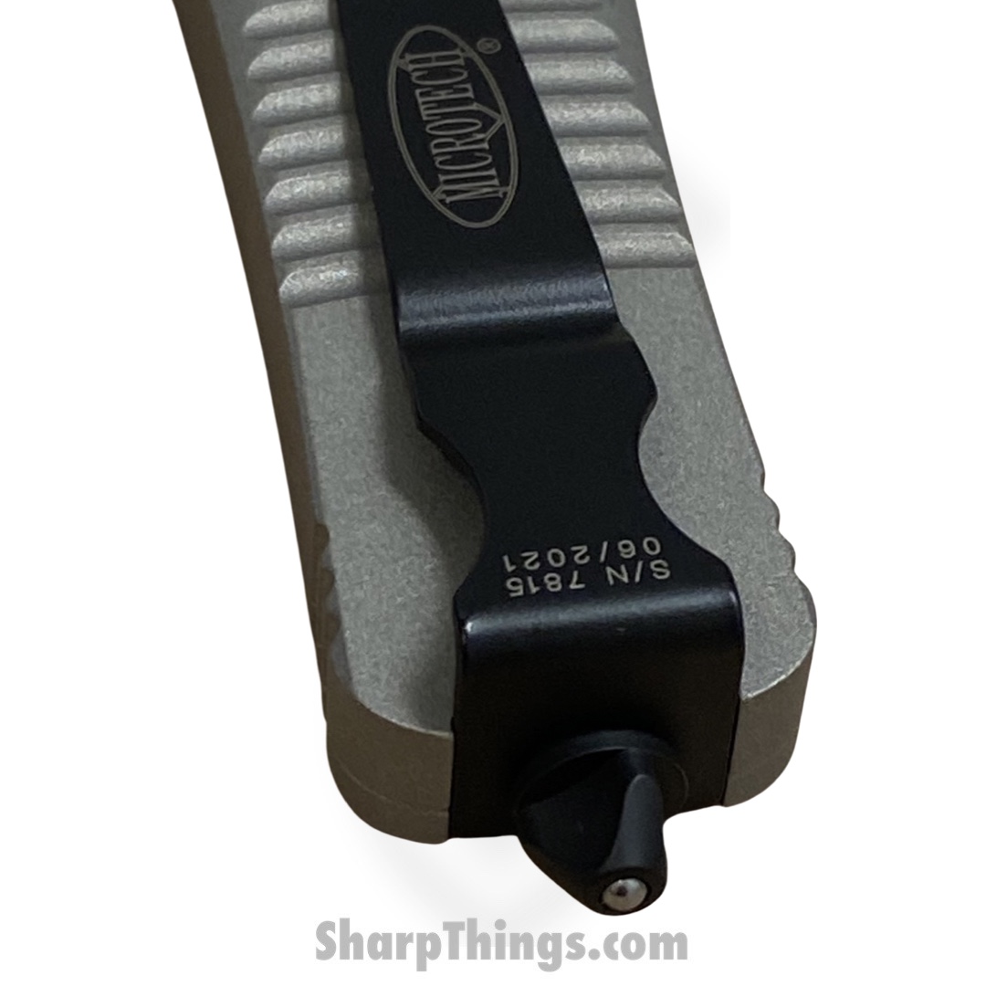 Microtech - 138-3TG - NOS - Combat Troodon - OTF Auto - M390 Coated Dagger - 6061-T6 Aluminum - Gray - Image 12