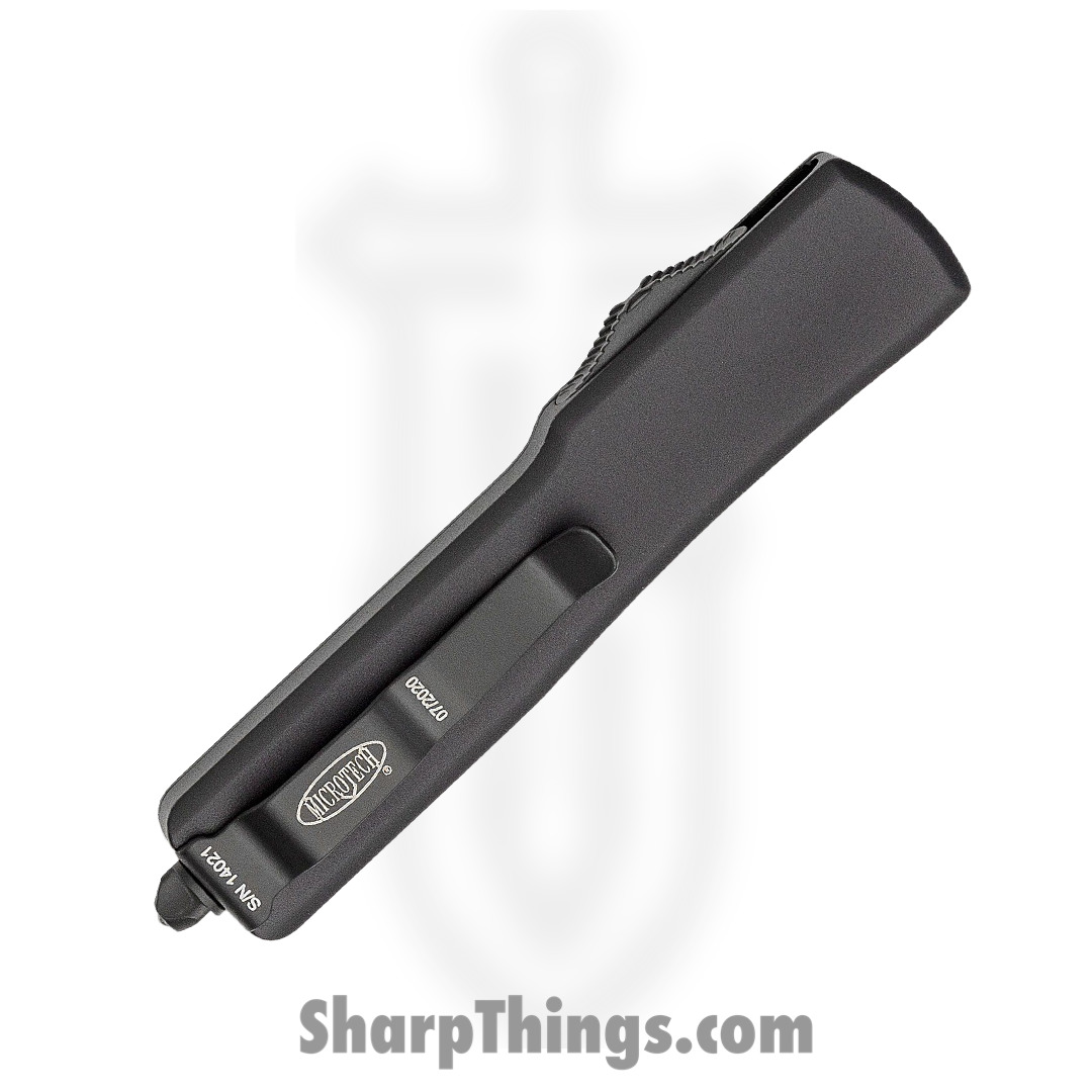 Microtech - 148-2T - UTX-70 Tactical - OTF Auto - Elmax, M390, 204P Two Tone Drop Point - 6061-T6 Aluminum - Black - Image 10