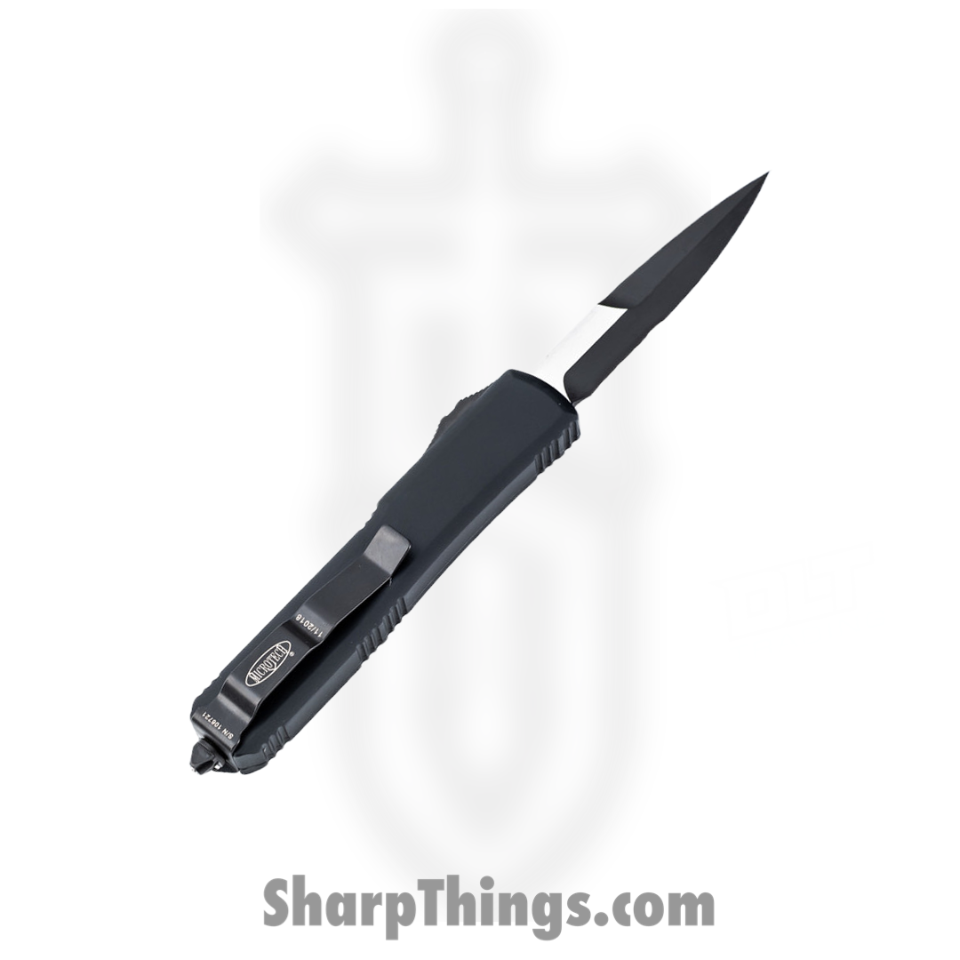 Microtech - 120-2T - Ultratech Tactical - OTF Auto - M390 Two Tone Bayonet - 6061-T6 Aluminum - Black - Image 9