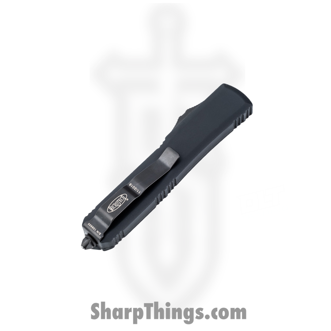 Microtech - 120-2T - Ultratech Tactical - OTF Auto - M390 Two Tone Bayonet - 6061-T6 Aluminum - Black - Image 11