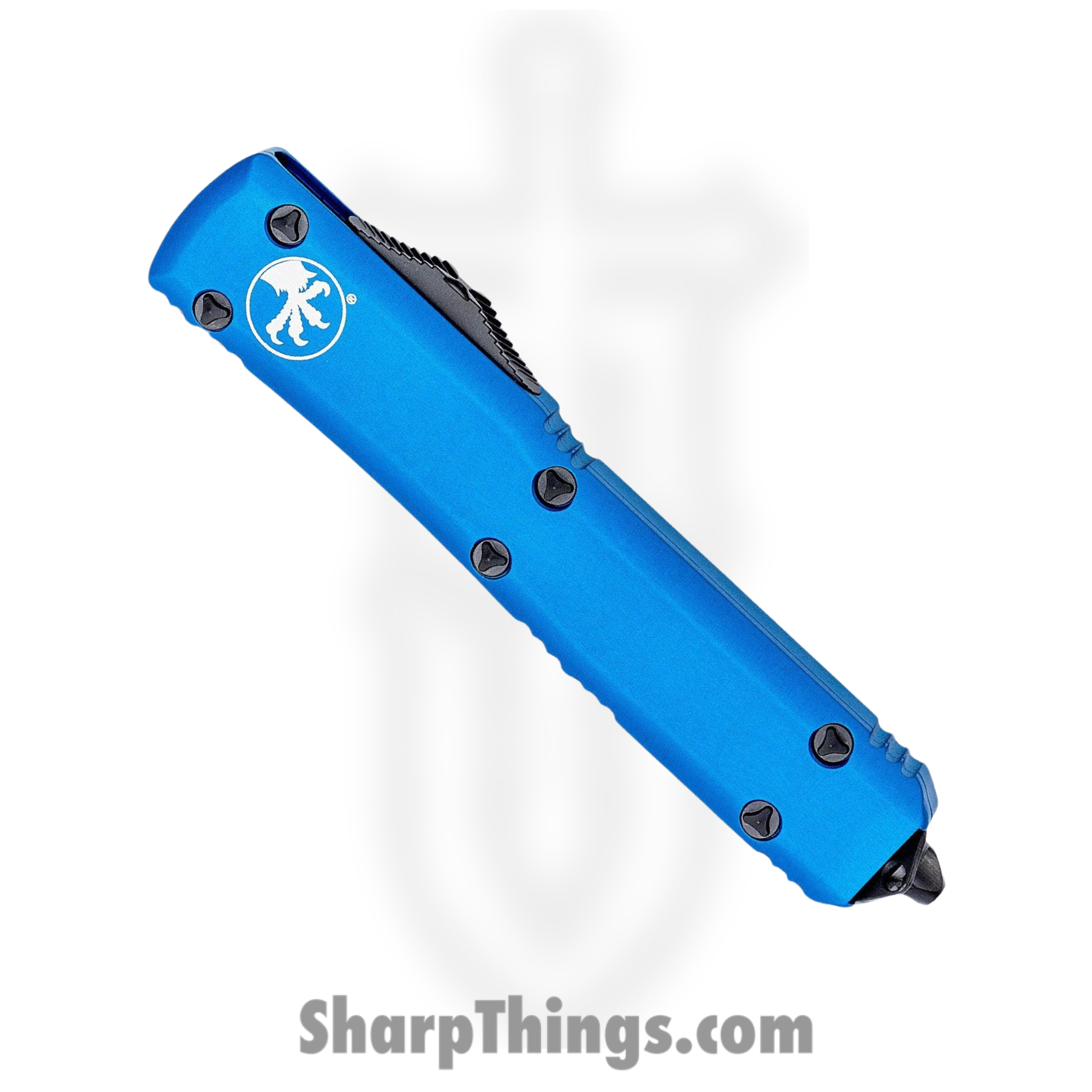 Microtech - 122-3BL - Ultratech - OTF Auto - Black Dagger - 6061-T6 Aluminum - Blue - Image 10