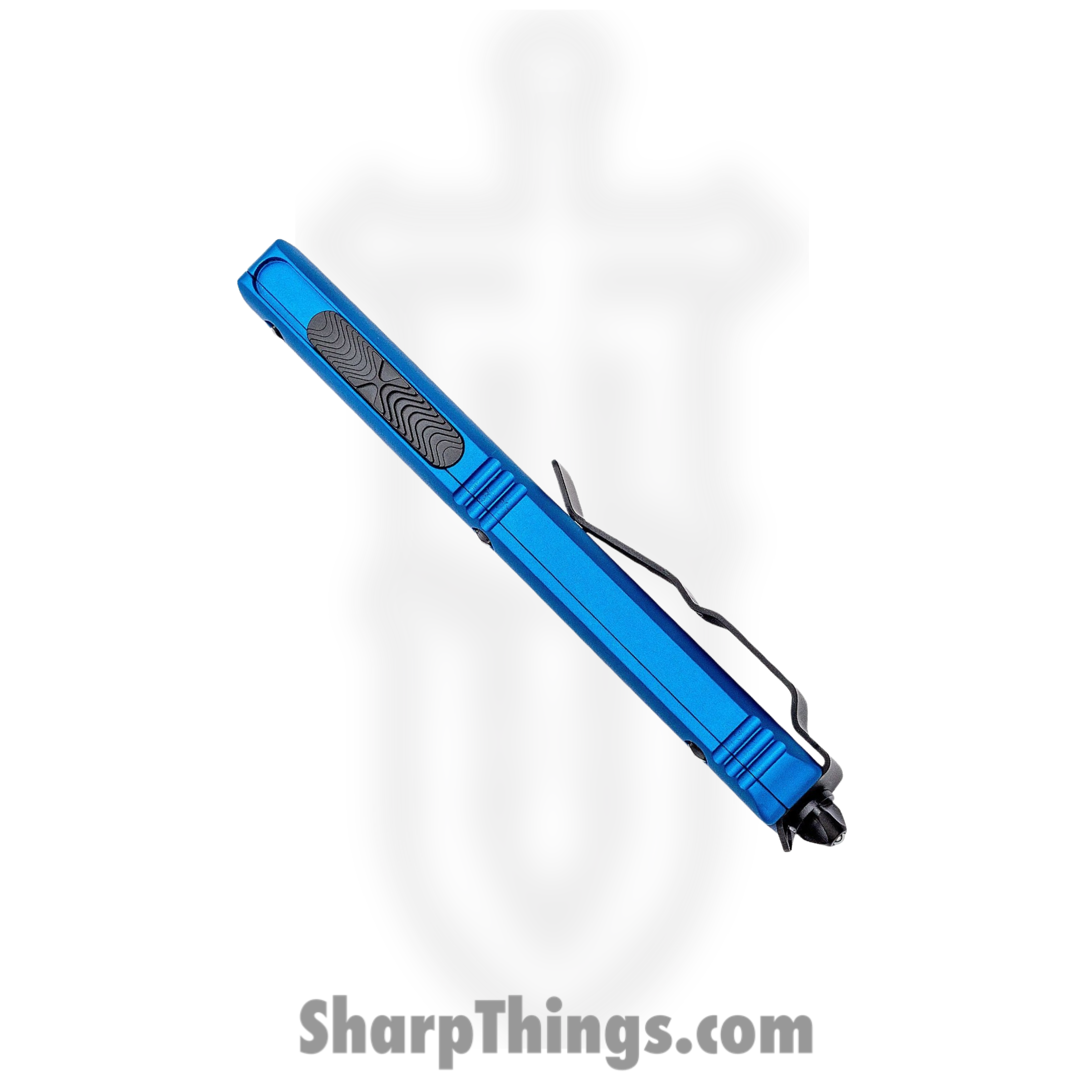 Microtech - 122-3BL - Ultratech - OTF Auto - Black Dagger - 6061-T6 Aluminum - Blue - Image 12