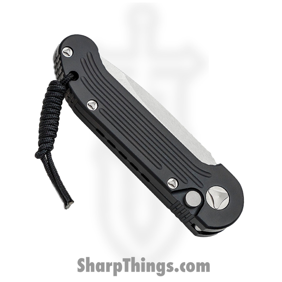 Microtech - 135-10 - LUDT - Automatic Knife - Stonewash Standard Edge Knife - 6061-T6 Aluminum - Black - Image 7