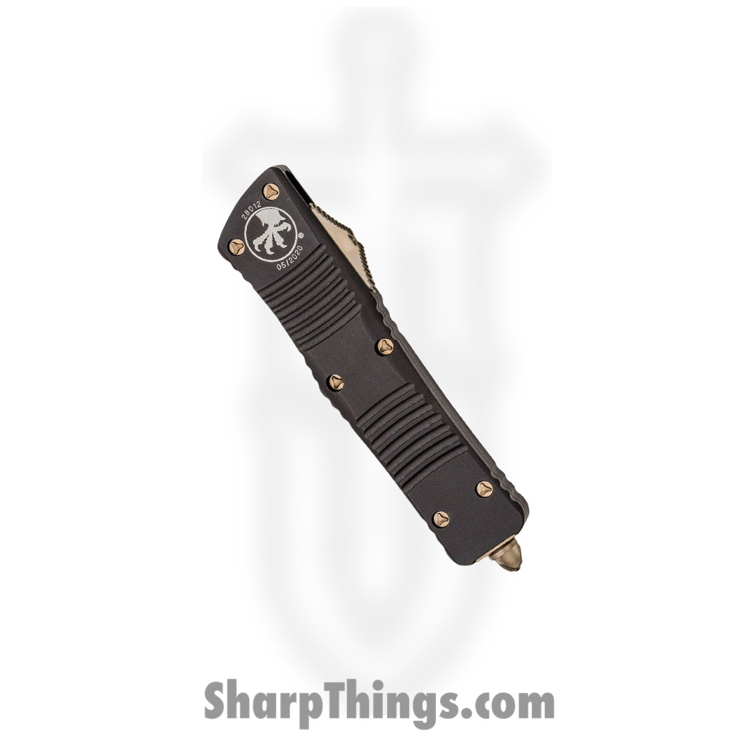 Microtech - 142-13 - Combat Troodon - OTF Auto - M390 Bronze Dagger - 6061-T6 Aluminum - Black - Image 10