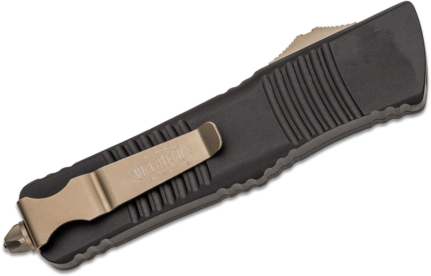 Microtech - 142-13 - Combat Troodon - OTF Auto - M390 Bronze Dagger - 6061-T6 Aluminum - Black - Image 15