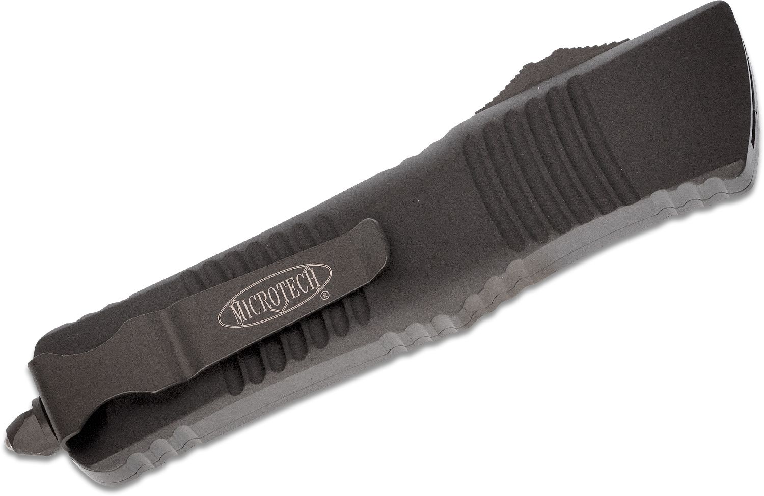 Microtech - 142-2T - Combat Troodon Tactical - OTF Auto - M390 Coated Dagger - 6061-T6 Aluminum - Black - Image 15