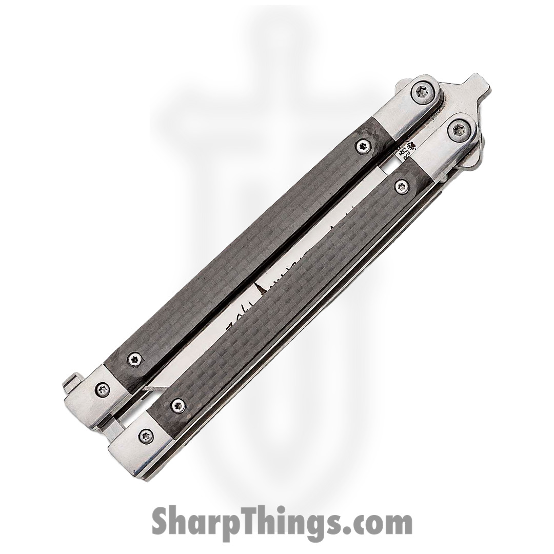 Bear & Son - BCANNCF17S35 - 30th Anniversary Balisong Butterfly Knife - CPM-S35VN - Carbon Fiber - Image 13