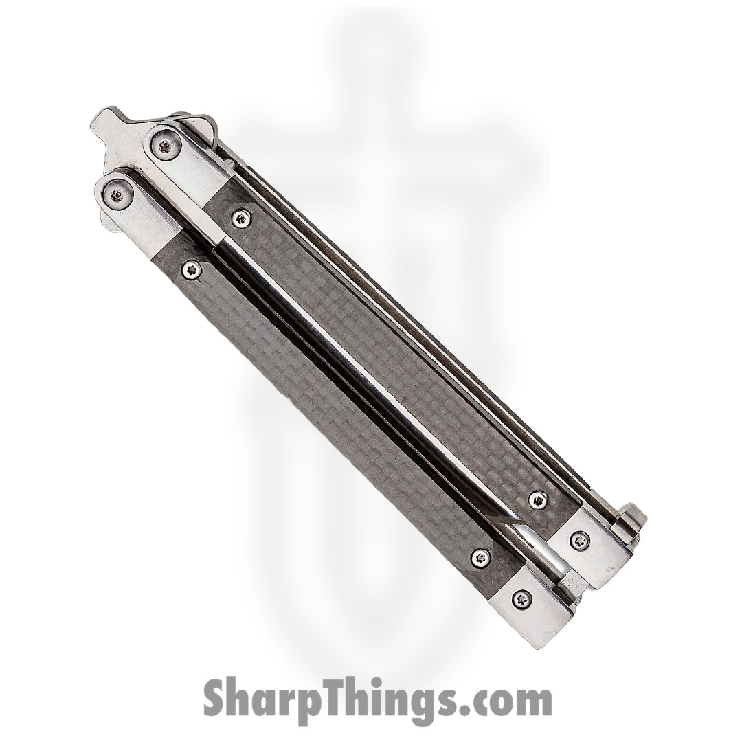 Bear & Son - BCANNCF17S35 - 30th Anniversary Balisong Butterfly Knife - CPM-S35VN - Carbon Fiber - Image 14