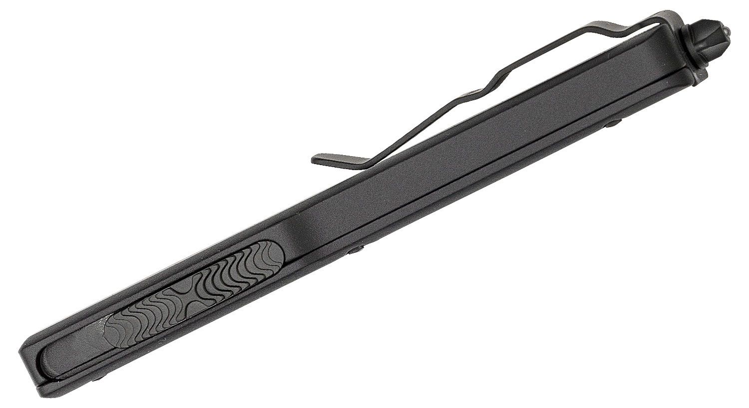 Microtech - 148-2T - UTX-70 Tactical - OTF Auto - Elmax, M390, 204P Two Tone Drop Point - 6061-T6 Aluminum - Black - Image 14