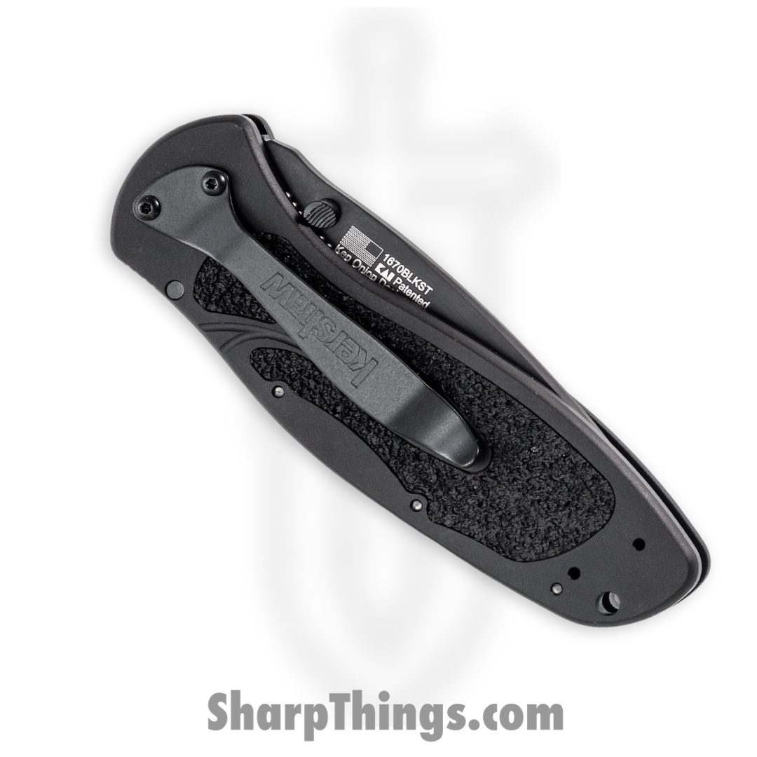 Kershaw - KS1670BLKST - Blur - Folding Knife - 440A SS Coated Drop Point - 6061-T6 Aluminum Trac Tec Inserts - Black - Image 7