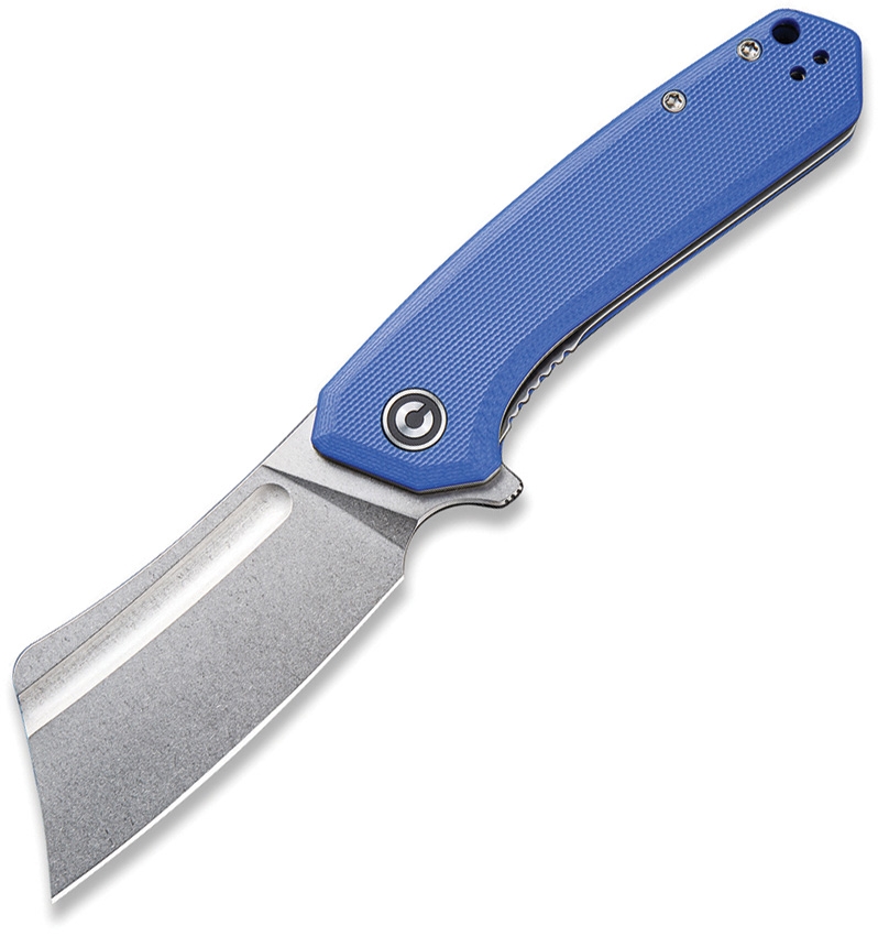 Civivi - CIVC2004B - Mini Bullmastiff Cleaver Flipper Knife - 9Cr18MoV G10 - Blue - Image 14
