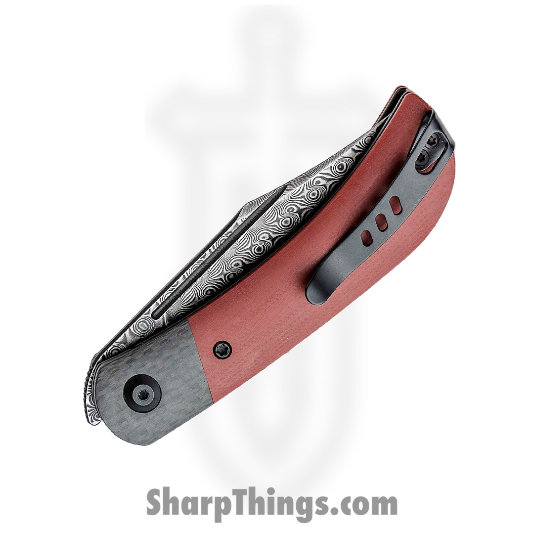 Civivi - C19010CDS4 - Appalachian Drifter Linerlock - Damascus - G-10 -Burgundy - Image 10