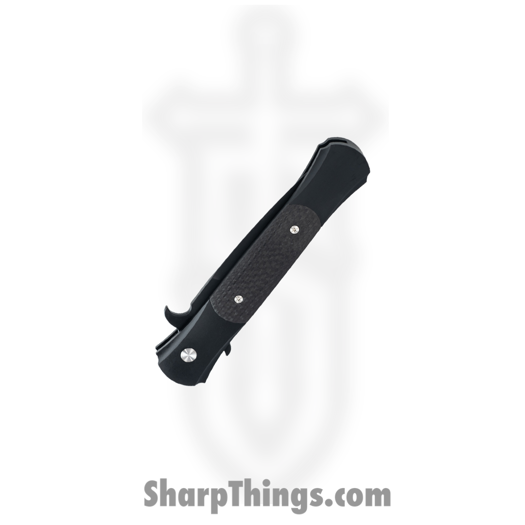 ProTech - 1905 - Large Don - Automatic Knife - 154CM Coated Spear Point - Aluminum/CF Inlay - Black - Image 8