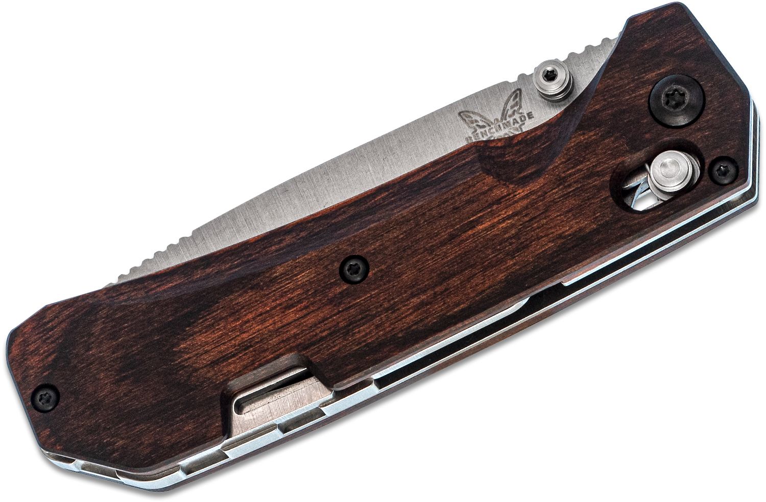 Benchmade - 150602 - Hunt Grizzly Creek with Gut Hook - Folding Knife - S30V Stonewash Drop Point - Dymondwood - Brown - Image 11