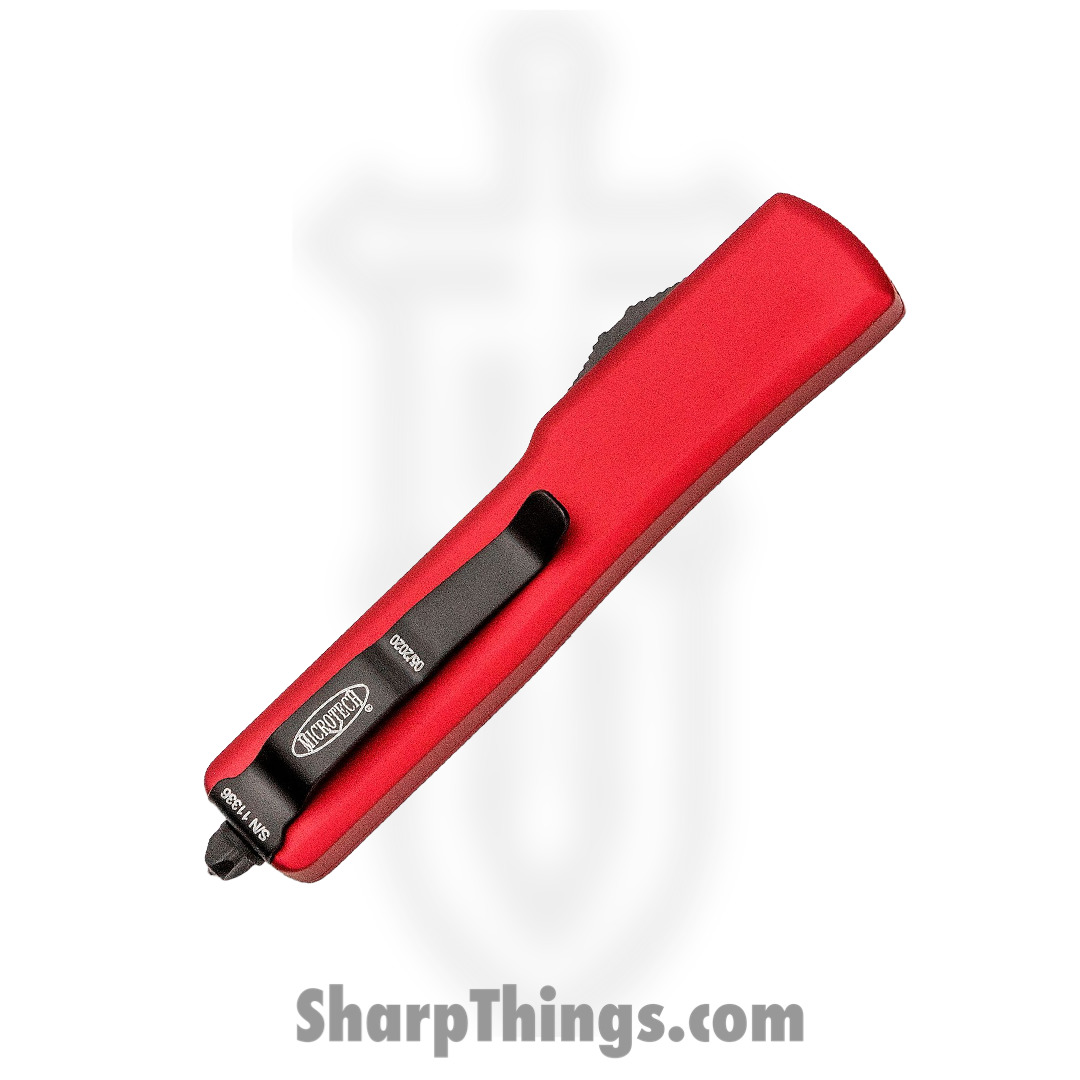 Microtech - 149-1RD - UTX-70 - OTF Auto - Elmax, M390, 204P Coated Tanto - 6061-T6 Aluminum - Red - Image 10
