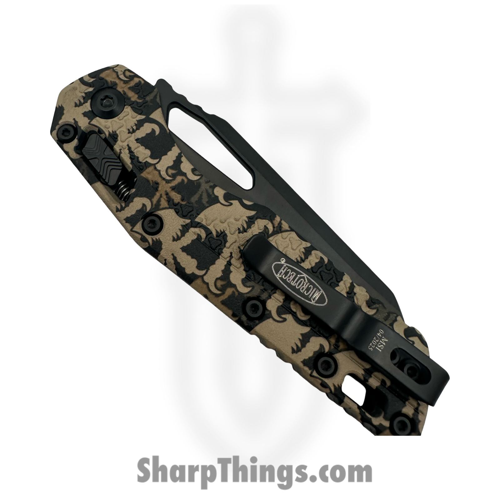 Microtech - 210T-1PMCWC-Z4 - MSI RAM-LOK S/E - Folding Knife - M390MK Coated Modified Sheepsfoot - Injection Molded Polymer - Claw Burst Camo - Image 4