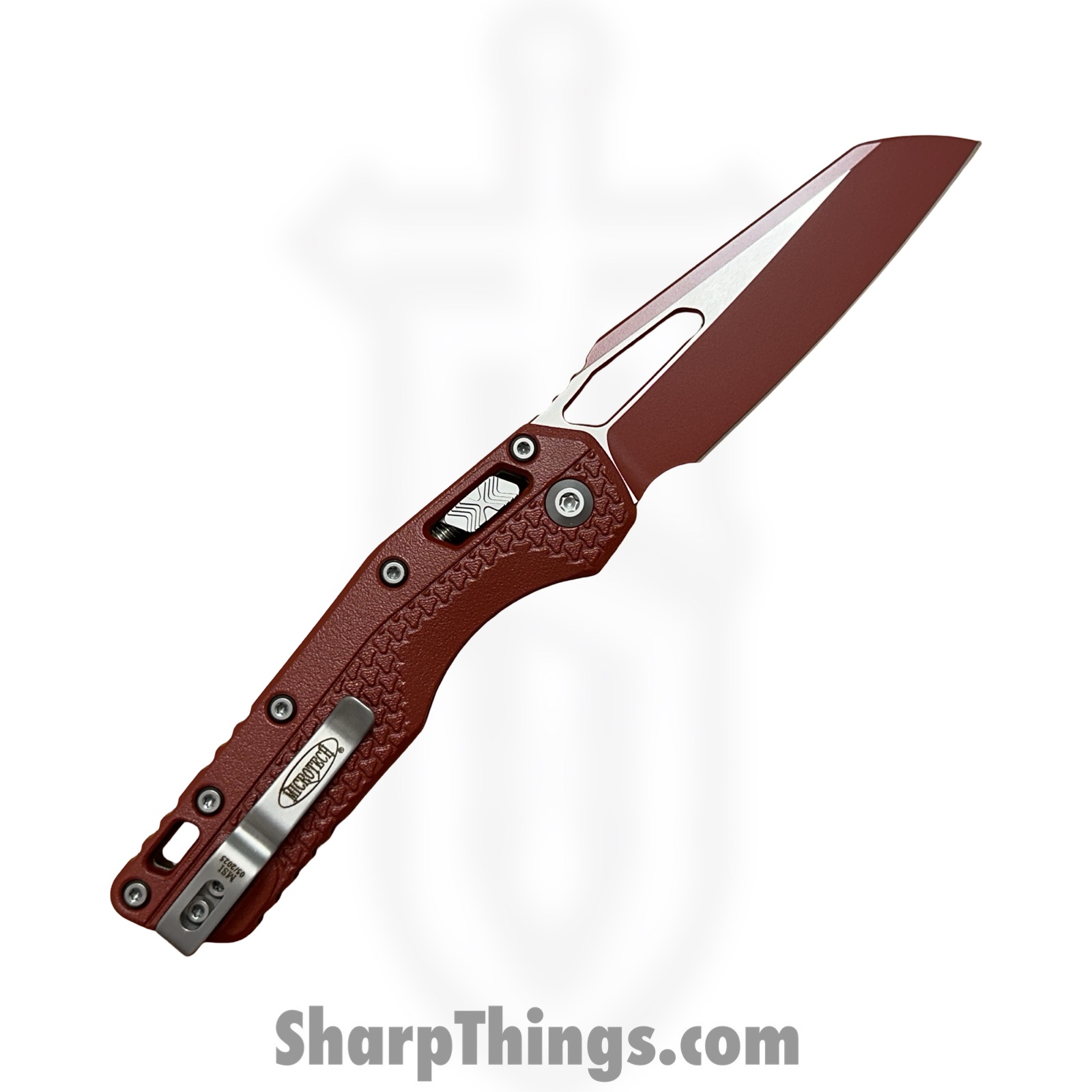 Microtech - 210T-1PMCCM - MSI Ram-Lok - Folding Knife - M390MK Cerakote Modified Sheepsfoot - Injection Molded Polymer - Crimson - Image 2