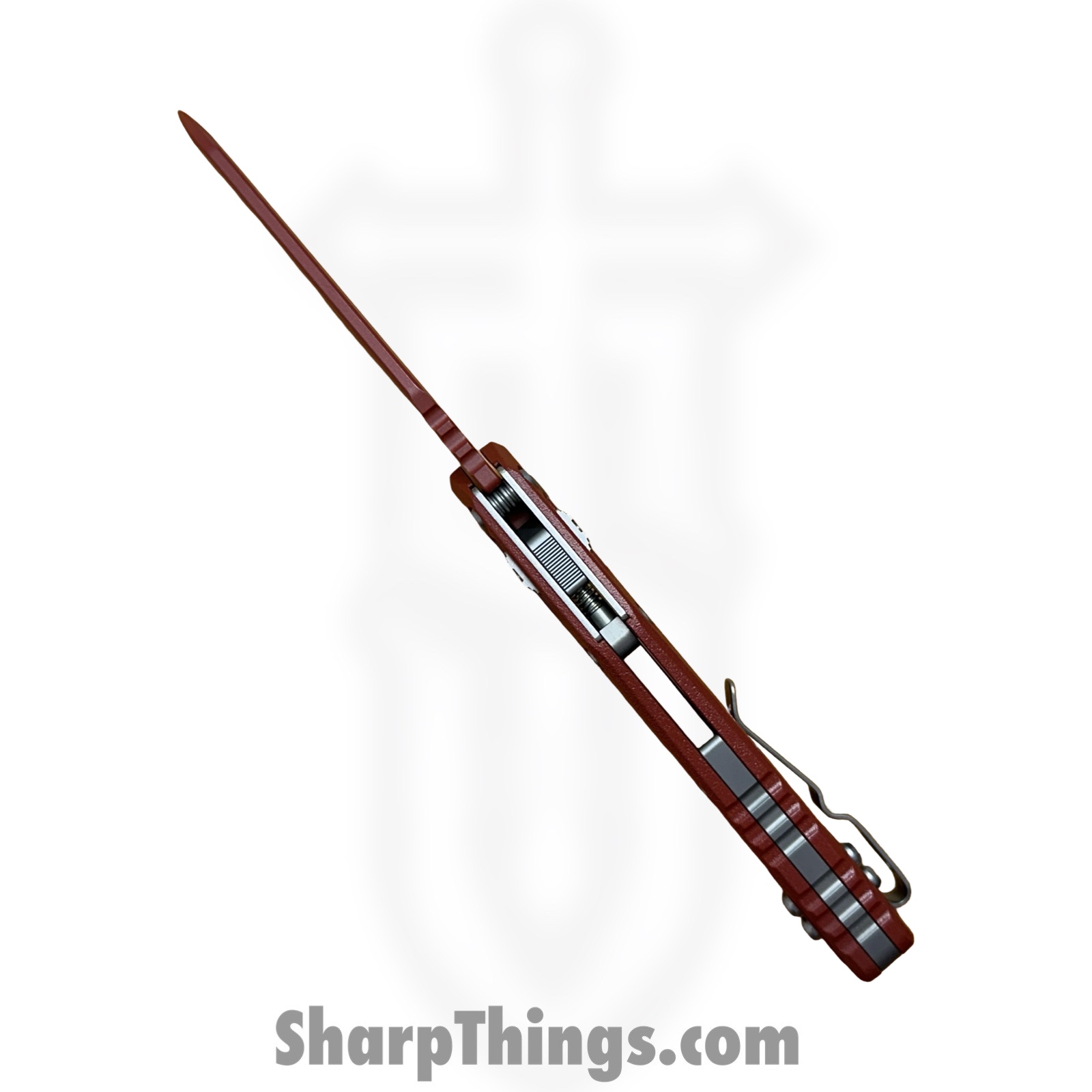 Microtech - 210T-1PMCCM - MSI Ram-Lok - Folding Knife - M390MK Cerakote Modified Sheepsfoot - Injection Molded Polymer - Crimson - Image 5