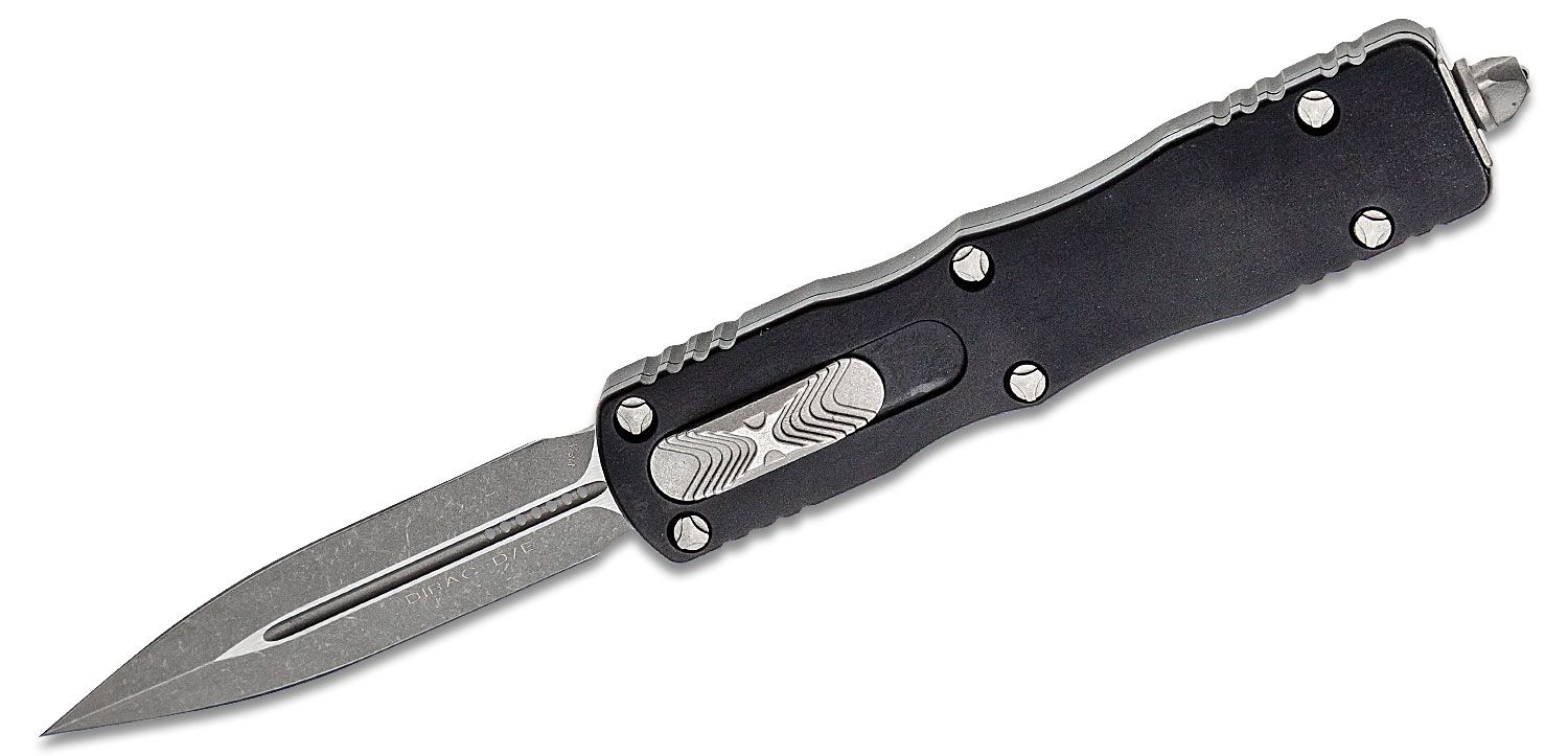 Microtech - 225-10AP - Dirac D/E - OTF Auto - Apocalyptic Dagger - 6061-T6 Aluminum - Black - Image 13