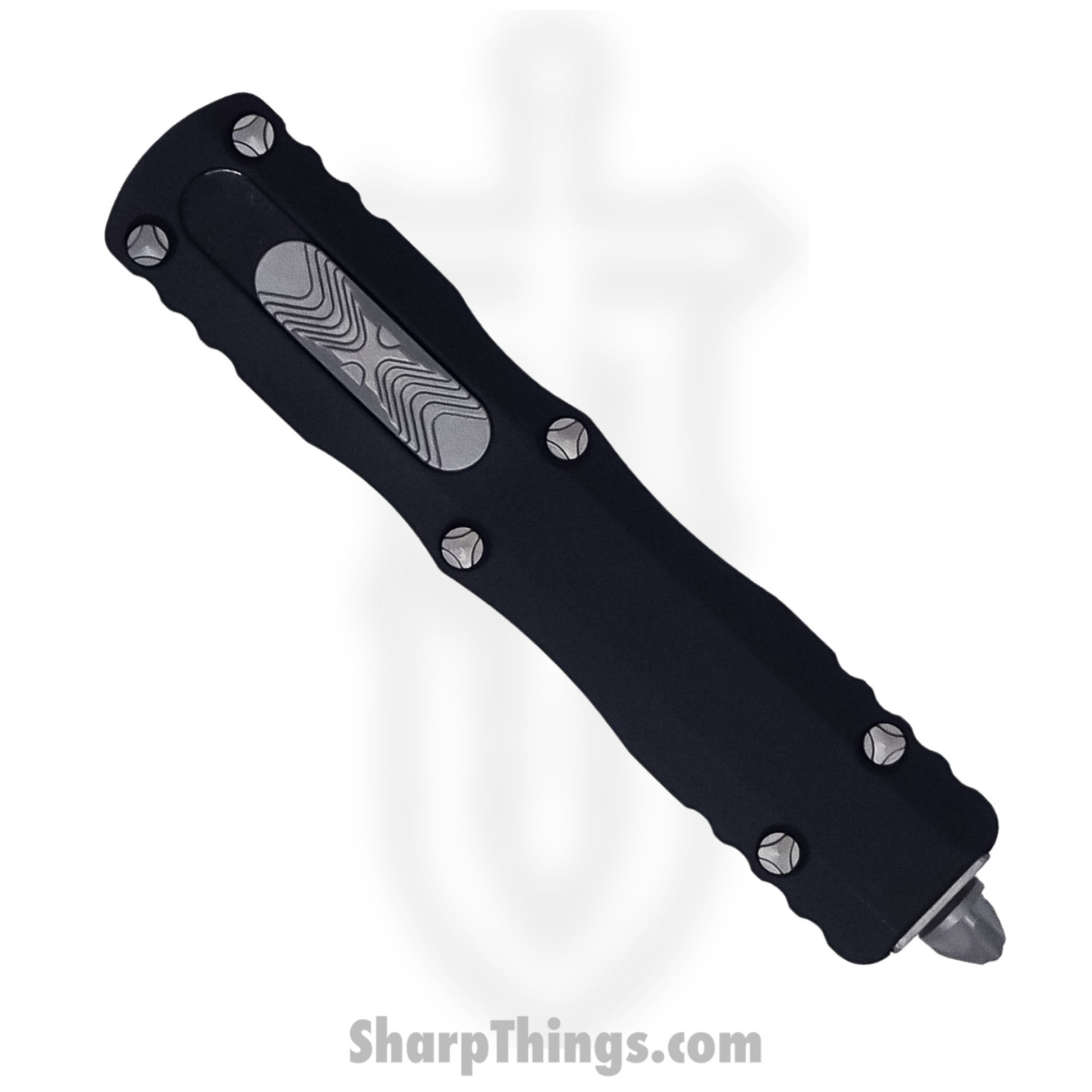 Microtech - 225-10 - Dirac - OTF Auto - Elmax, M390, 204P Stonewash Dagger - 6061-T6 Aluminum - Black - Image 10