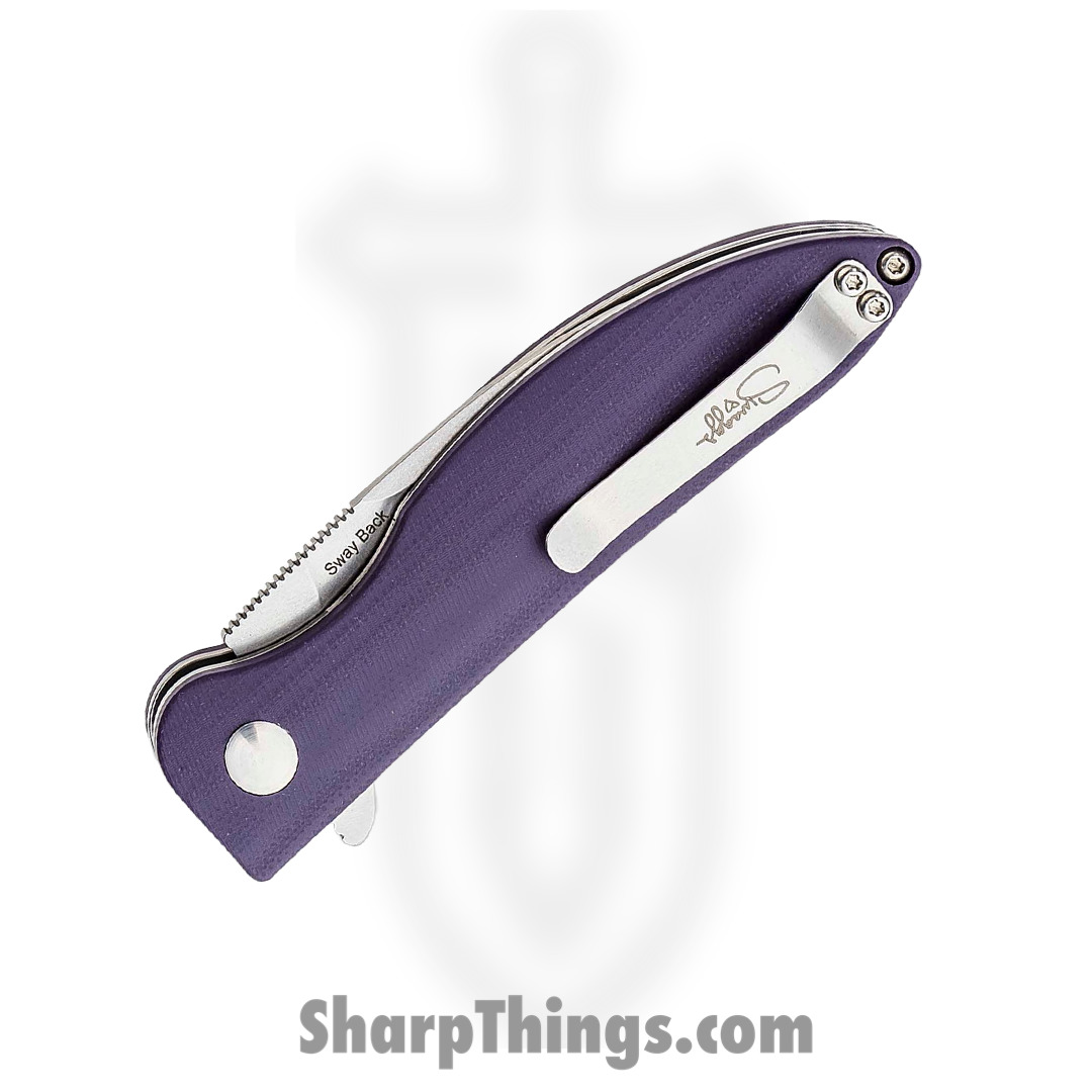 Kizer Cutlery - KIV3566N1 - Swayback - Folding Knife - KIV3566N1 Swayback Folding Knife - G10 - Green - Image 10