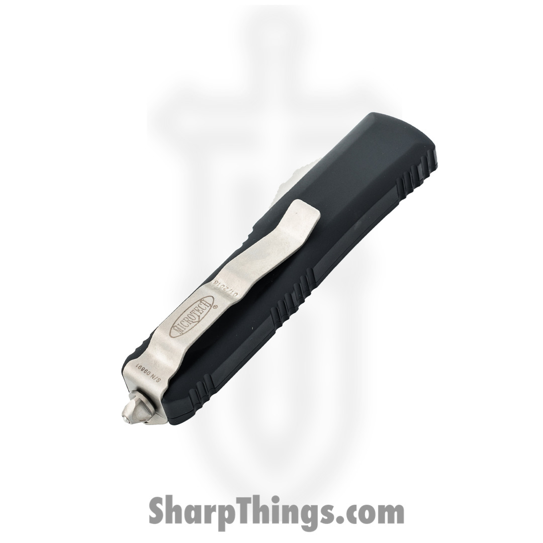 Microtech - 231-4 - UTX-85 - OTF Auto - Satin Drop Point - 6061 T6 Aluminum - Black - Image 8
