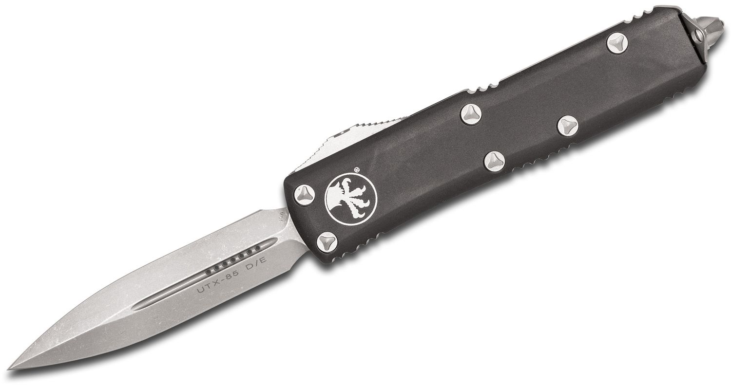 Microtech - 232-15 - UTX-85 Automatic OTF D/E Full Serrated Knife - Bronze and Black - Image 7