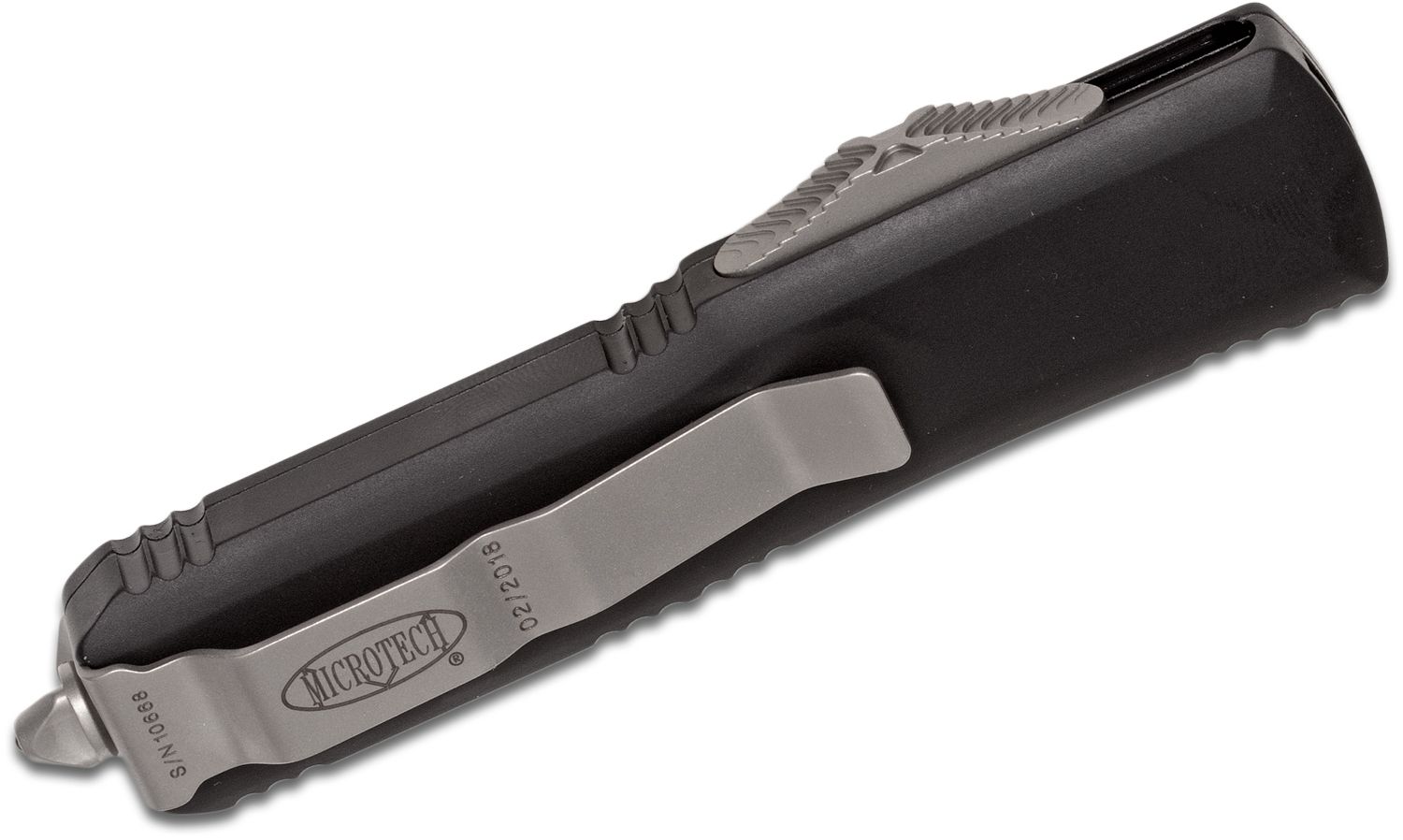 Microtech - 232-15 - UTX-85 Automatic OTF D/E Full Serrated Knife - Bronze and Black - Image 10