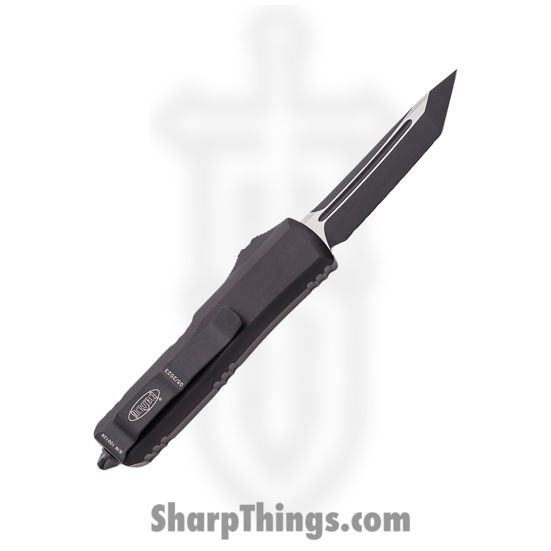 Microtech - 233-3T - UTX-85 Tactical F/S - OTF Auto - Black Tanto - 6061-T6 Aluminum - Black - Image 7