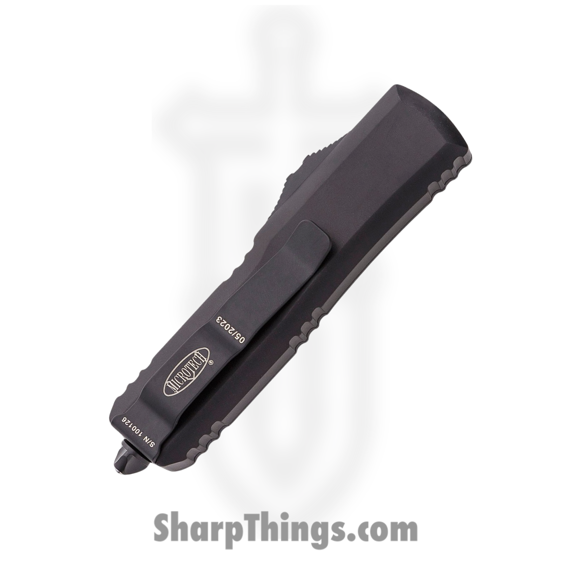 Microtech - 233-3T - UTX-85 Tactical F/S - OTF Auto - Black Tanto - 6061-T6 Aluminum - Black - Image 9