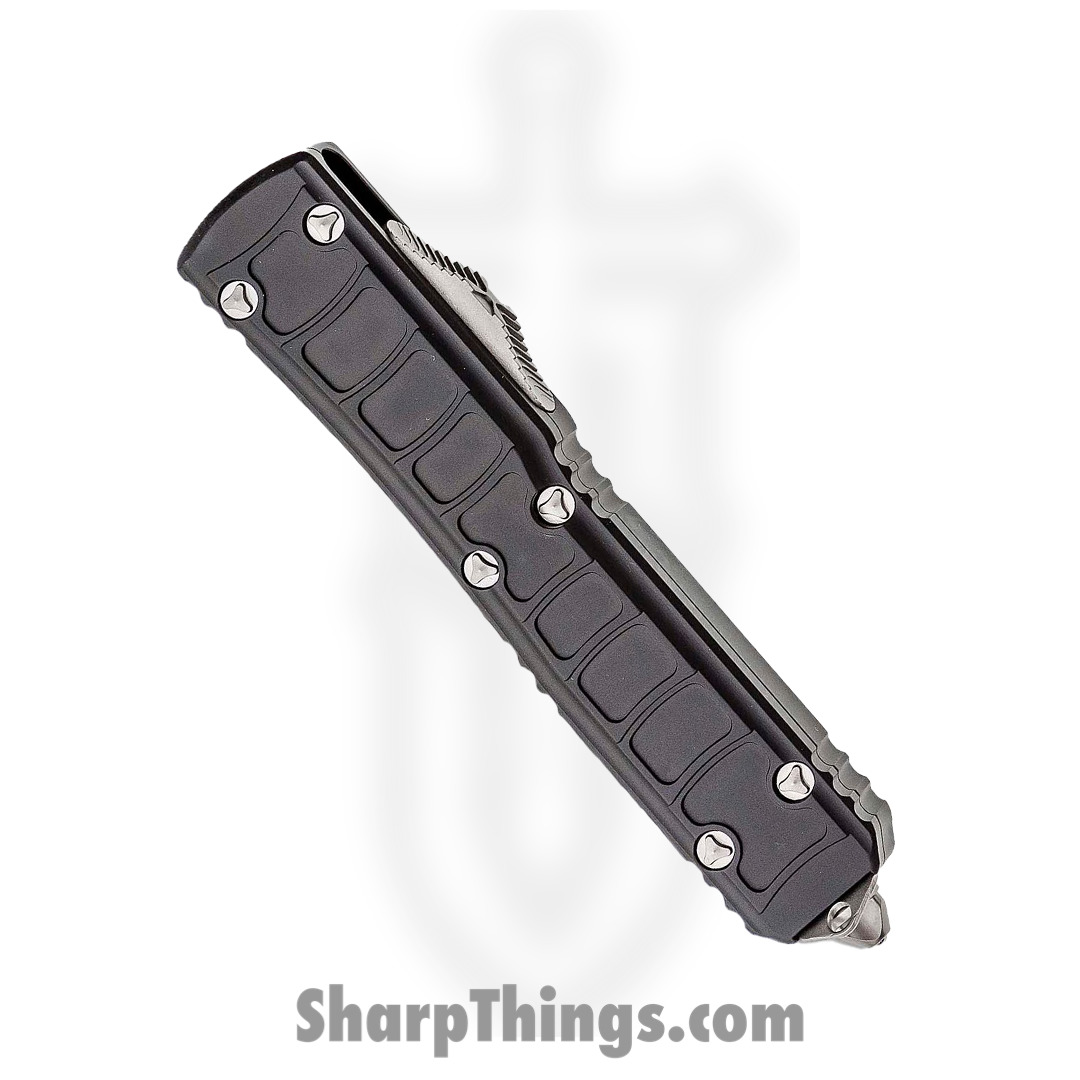 Microtech - 122II-10S - Ultratech II - OTF Auto - Elmax, M390, 204P Stonewash Dagger - 6061-T6 Aluminum - Black - Image 10