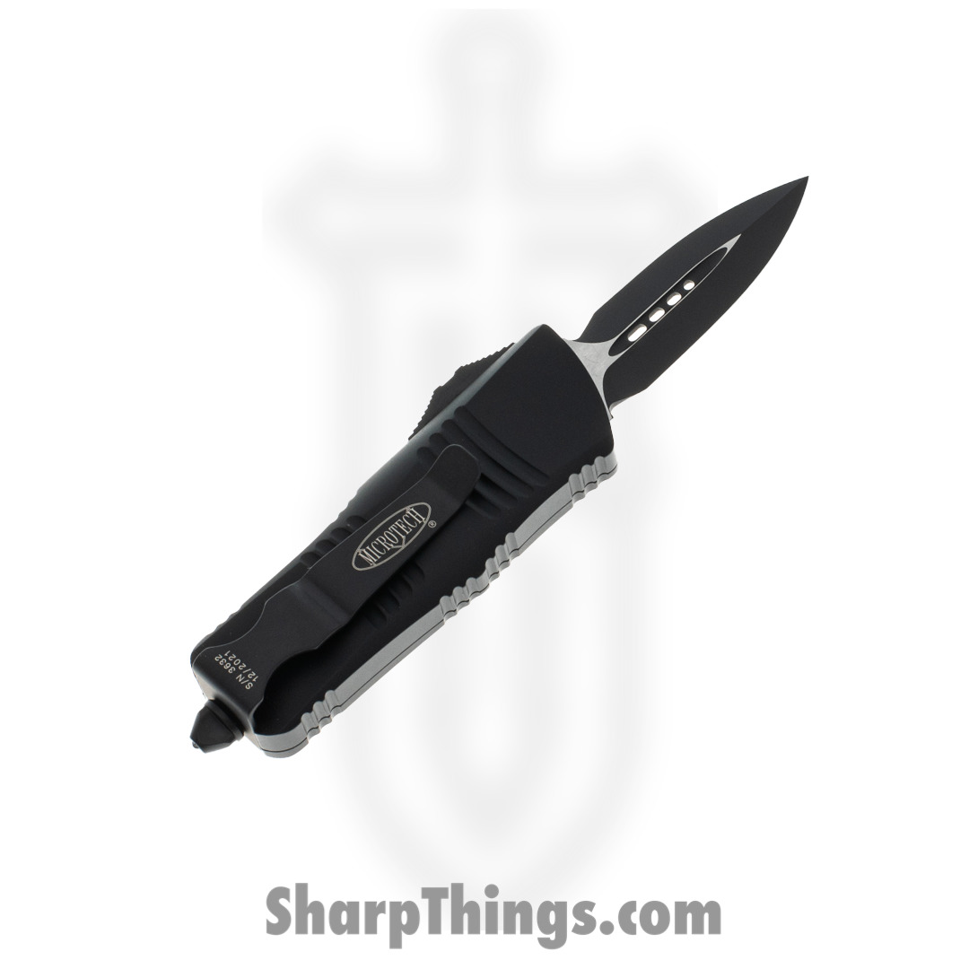 Microtech - 238-1T - Troodon Mini Tactical - OTF Auto - CTS-204P Two Tone Dagger - 6061-T6 Aluminum - Black - Image 11