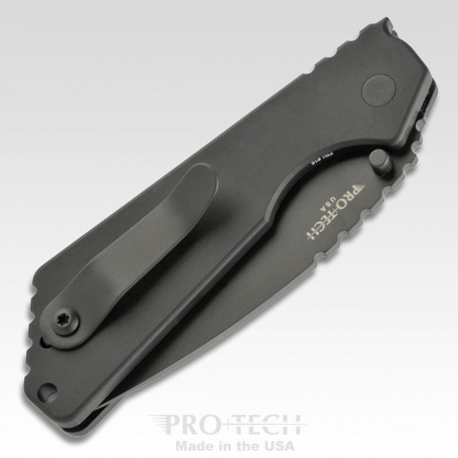 ProTech - 2403 - Pro Strider SnG - Automatic Knife - 154CM Coated Drop Point - Aluminum - Black - Image 12