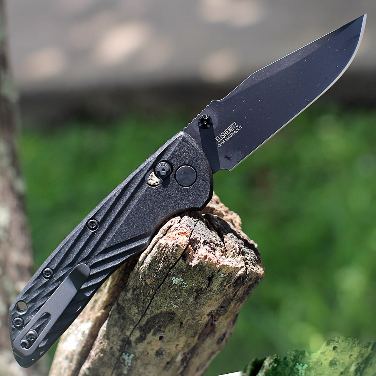 Hogue Knives - HO24376 - Deka - Folding Knife - CPM-Magnacut Black Cerakote Clip Point - Polymer Scales - Black - Image 16