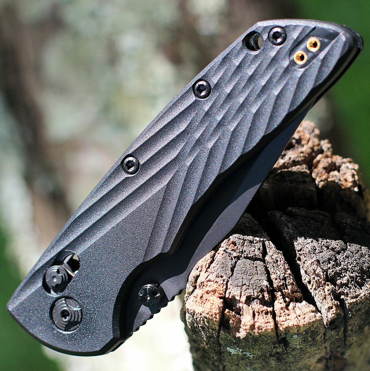 Hogue Knives - HO24376 - Deka - Folding Knife - CPM-Magnacut Black Cerakote Clip Point - Polymer Scales - Black - Image 12