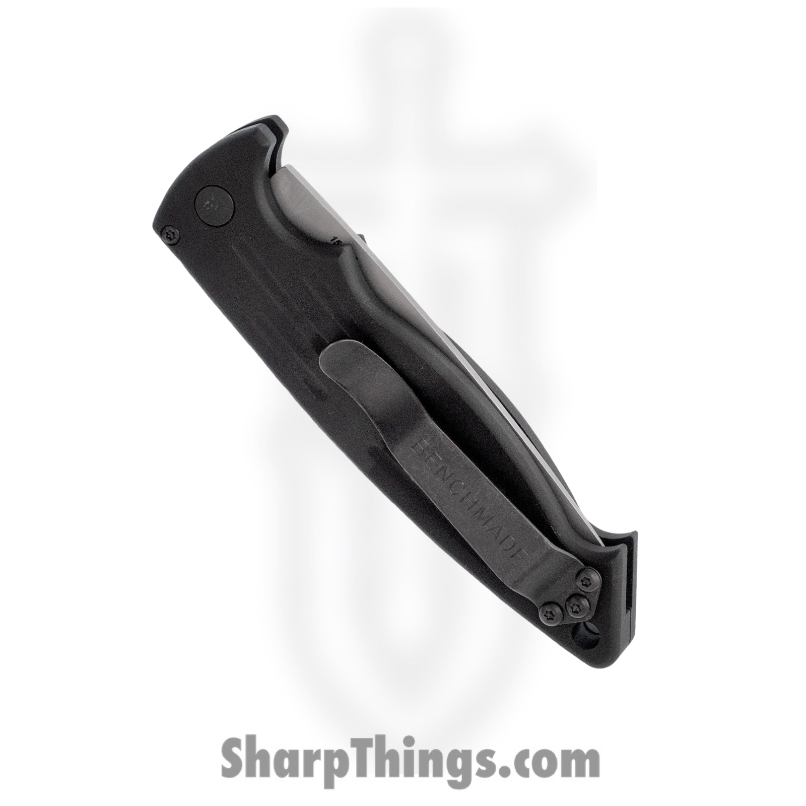 Benchmade - 2551 - Mini Reflex II - Automatic Knife - 154CM Satin Drop Point - 6061-T6 Aluminum - Black - Image 11