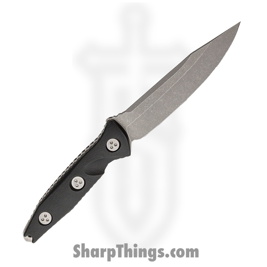 Microtech - 113-10AP - Socom Alpha - Fixed Blade Knife - Elmax, M390, 204P Apocalyptic Clip Point - G10 - Black - Image 5