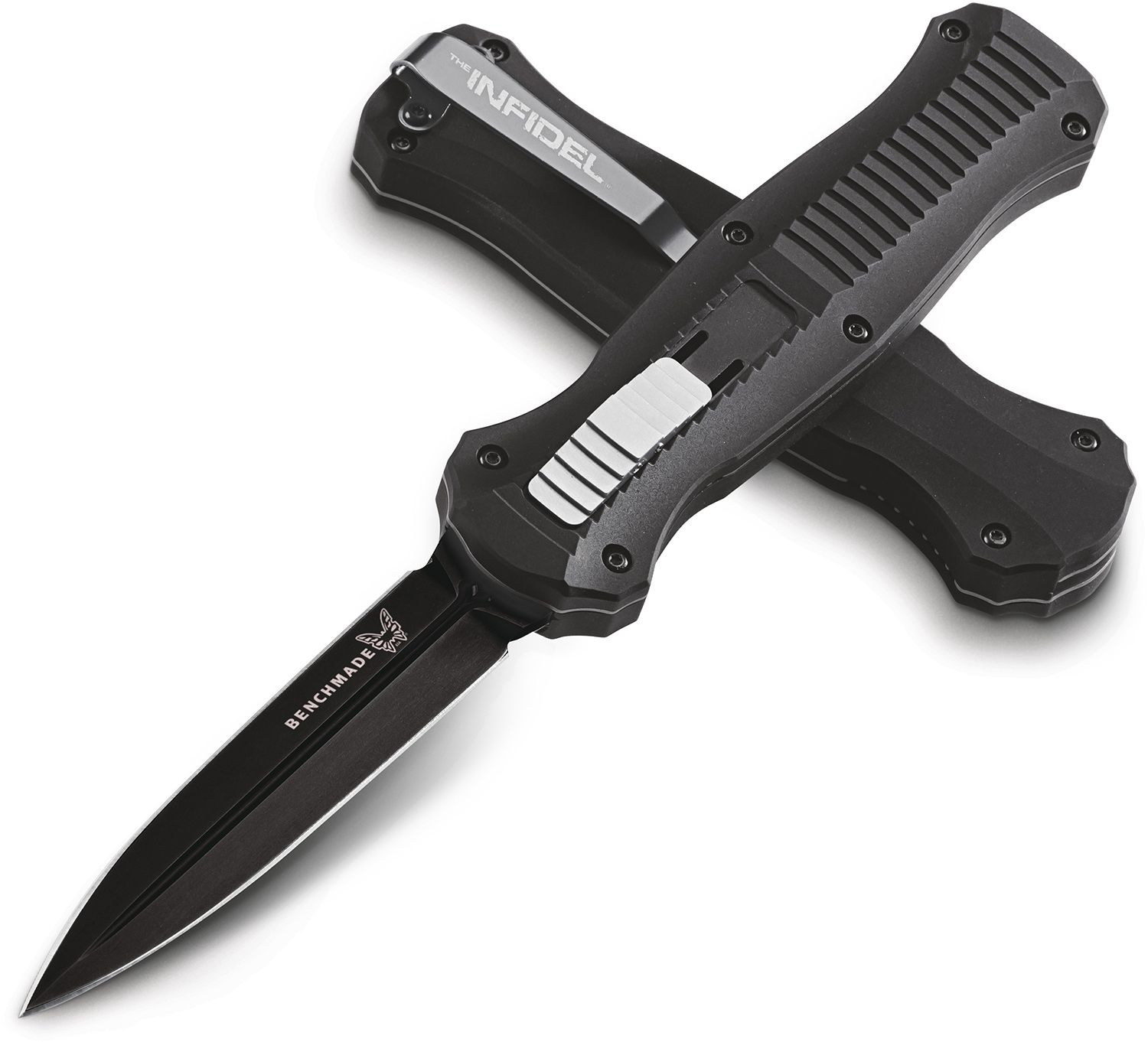 Benchmade - 3300BK - Infidel Tactical - OTF Auto - D2 Coated Dagger - 6061-T6 Aluminum - Black - Image 21