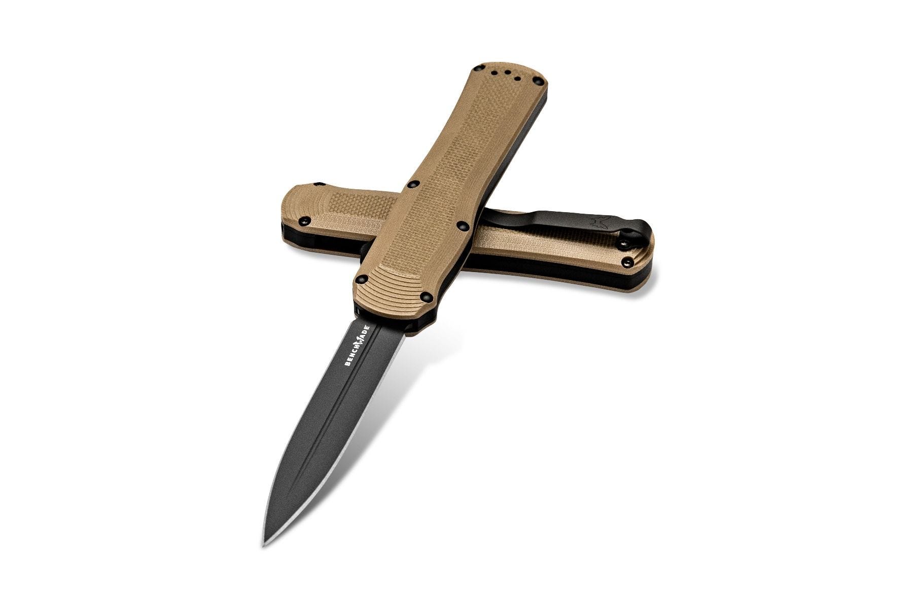 Benchmade - 3400BK-2 - Autocrat - OTF Auto - S30V Coated Dagger - G10 - Tan - Image 17