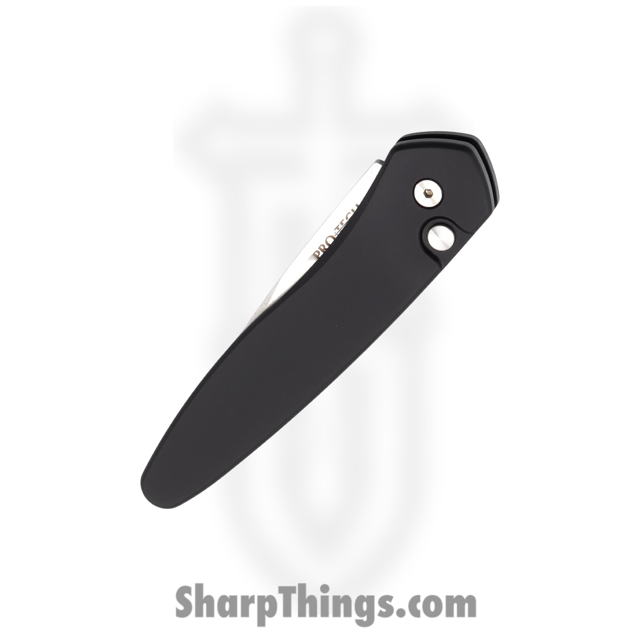 ProTech - 3405 - Newport Thin Sleek - Automatic Knife - S35VN Stonewash Spear Point - 6061-T6 Aluminum - Black - Image 12