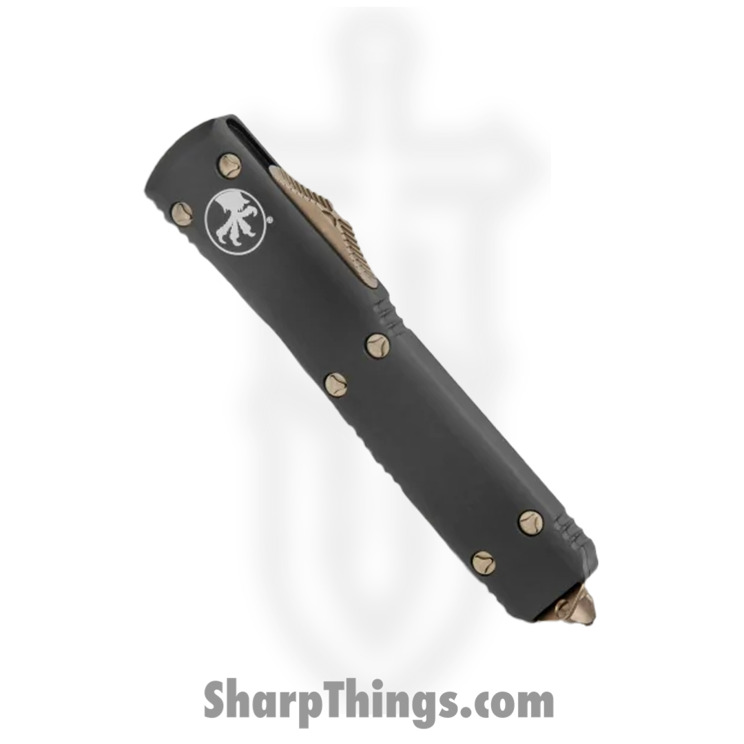 Microtech - 121-13 - Ultratech - OTF Auto - Elmax, M390, 204P Bronze Drop Point - 6061-T6 Aluminum - Black - Image 5