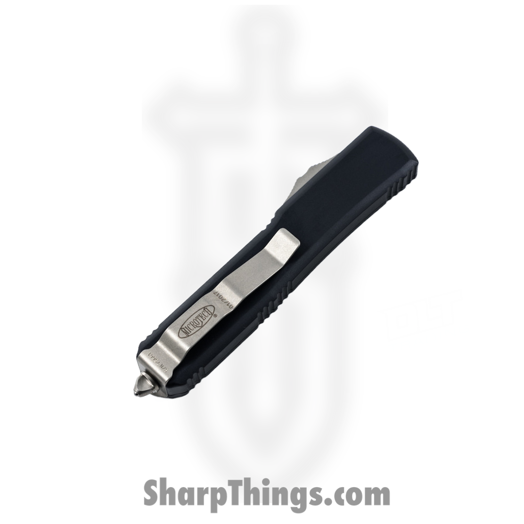 Microtech - 123-10 - Ultratech - OTF Auto - Elmax, M390, 204P Stonewash Tanto - 6061-T6 Aluminum - Black - Image 8