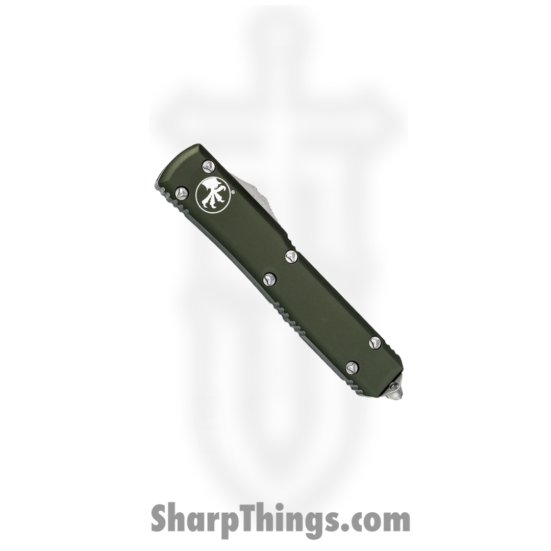 Microtech - 122-10APOD - Ultratech - OTF Auto - Elmax, M390, 204P Apocalyptic Dagger - 6061-T6 Aluminum - OD Green - Image 7