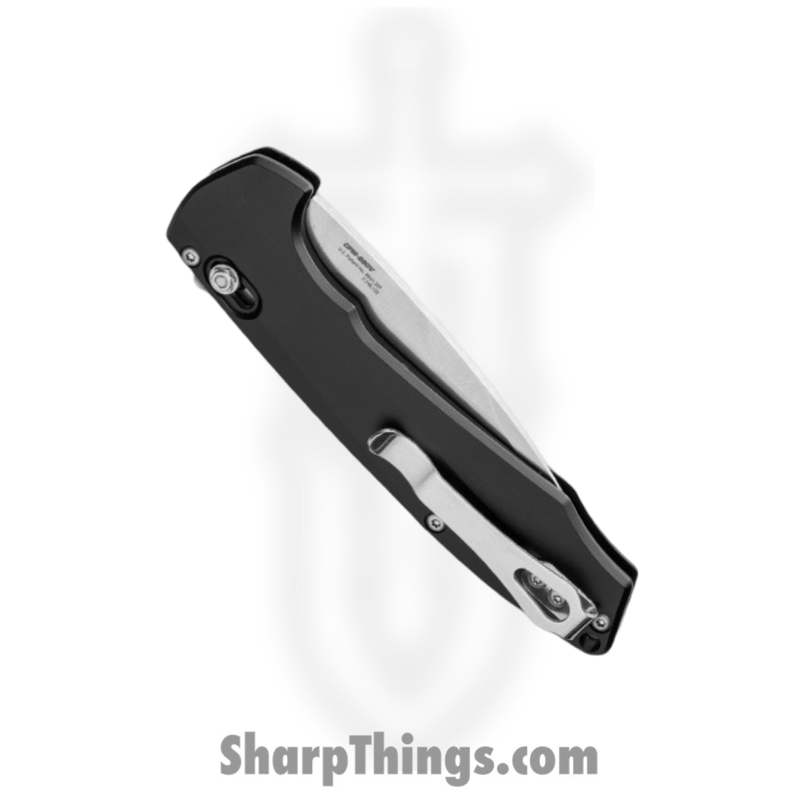 Benchmade - 490 - Arcane - Assisted Open Knife - S90V Satin Drop Point - Aluminum - Black - Image 6